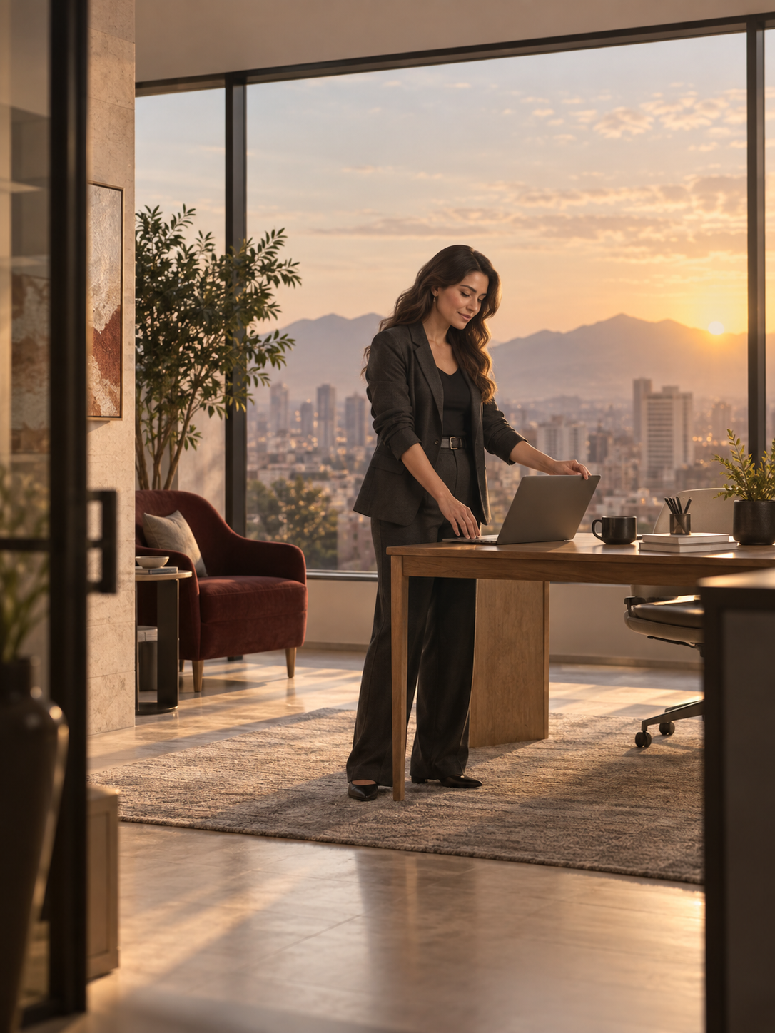 Una profesional comienza una nueva etapa con sus herramientas de trabajo